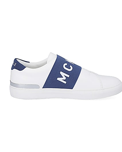 360 degree animation of product MCMCLX white elasticated trainers frame-15