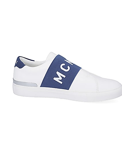 360 degree animation of product MCMCLX white elasticated trainers frame-16