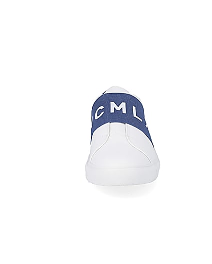 360 degree animation of product MCMCLX white elasticated trainers frame-21