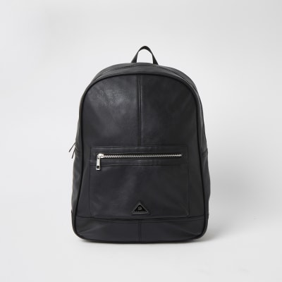 river island backpack black