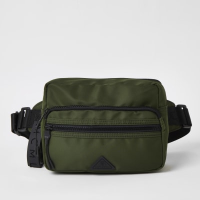 MCMLX khaki zip front cross body bag | River Island