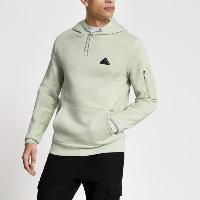 MCMLX light  green  slim fit hoodie  River Island