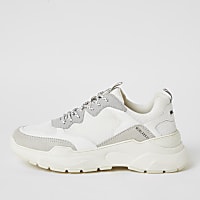 MCMLX white lace-up chunky trainers