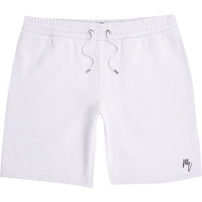 Mens Masion Riviera purple slim fit shorts