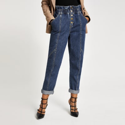 river island paperbag jeans