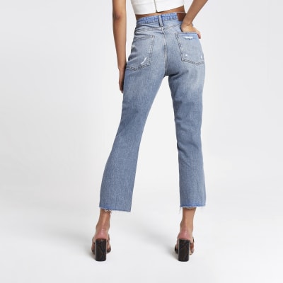 river island straight jeans