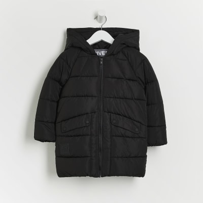 mini black puffer jacket