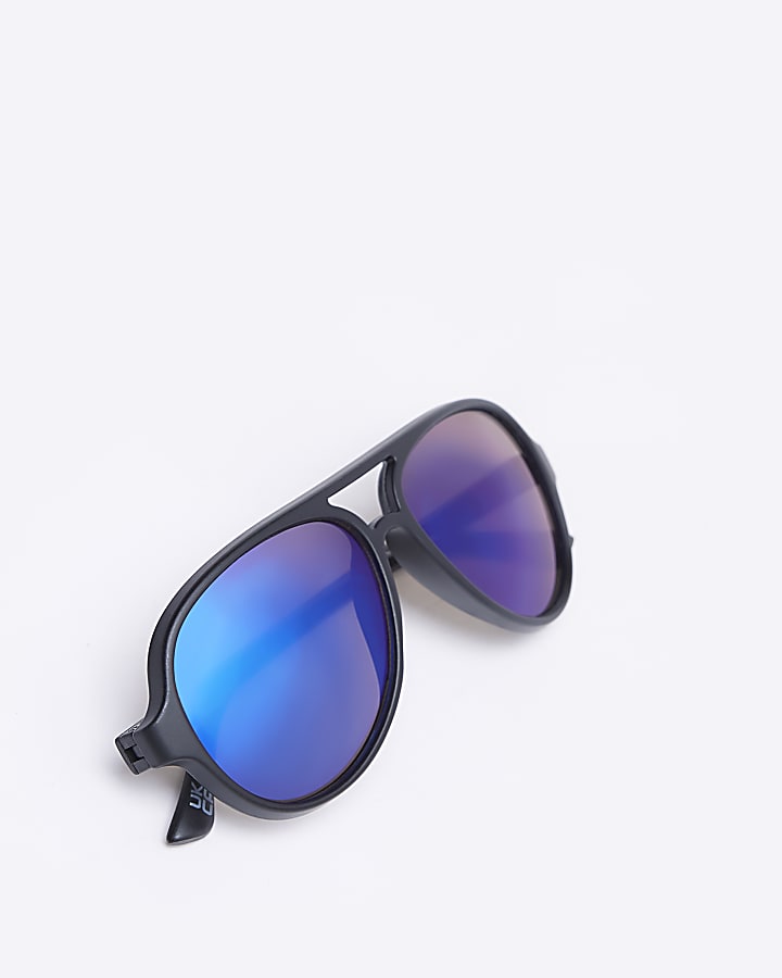 Mini Boys Black Aviator Sunglasses