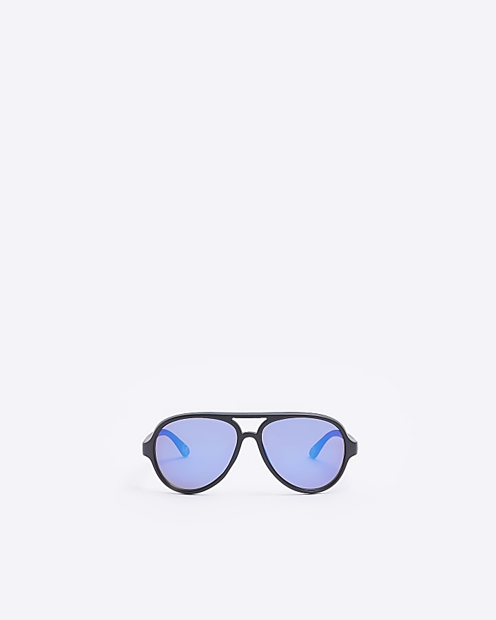 Mini Boys Black Aviator Sunglasses