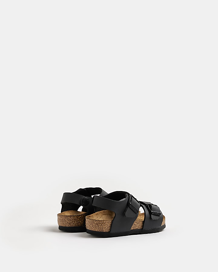 Mini boys black Birkenstock sandals