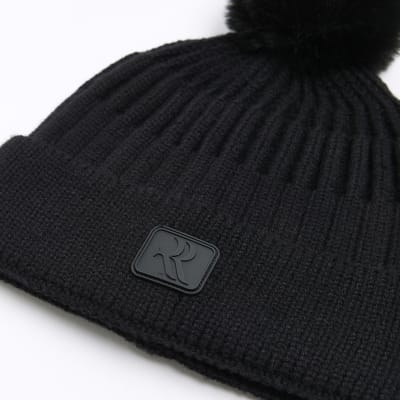 Boys black hot sale bobble hat