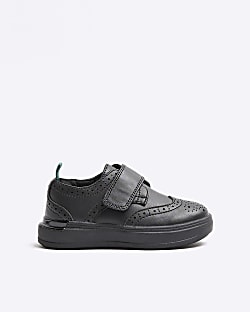 Mini boys Black Brogue Hybrid shoes