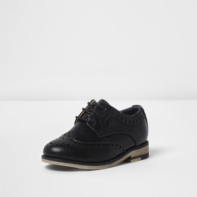 river island black brogues