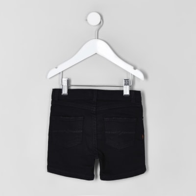 black jean shorts for toddlers