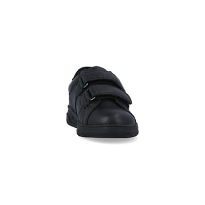 Boys black 2024 velcro trainers