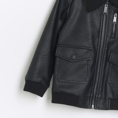 River island sale boys leather jacket