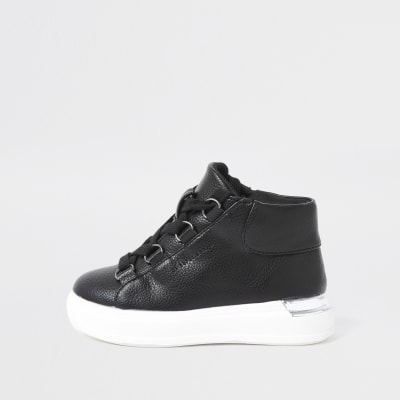 next boys black trainers