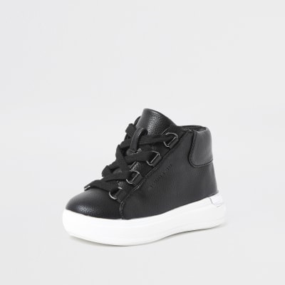 next boys black trainers