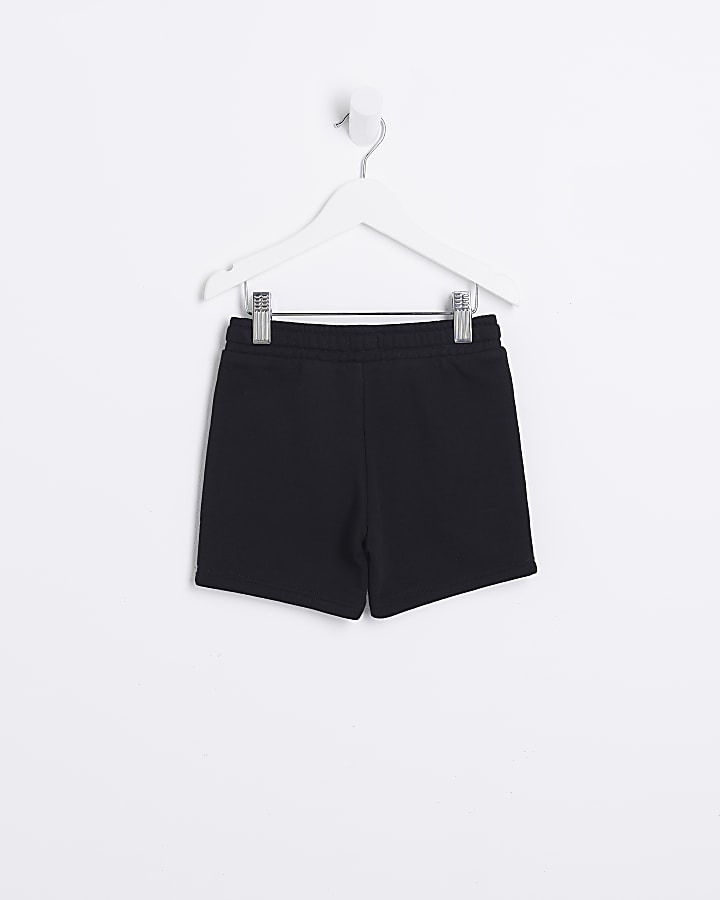 Mini Boys Black Jersey Shorts