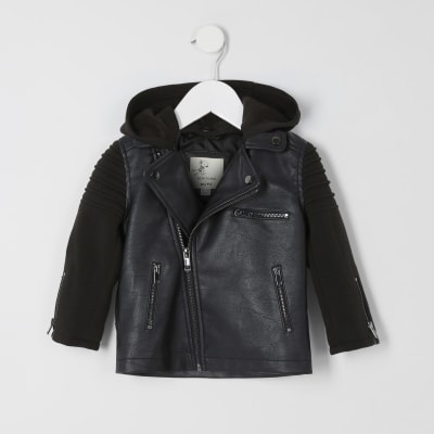 river island leather jacket kids