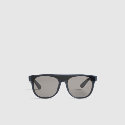 Mini Boys Black Matte Visor Sunglasses