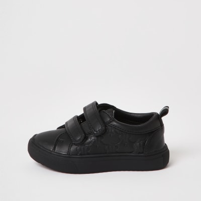 river island boys black shoes