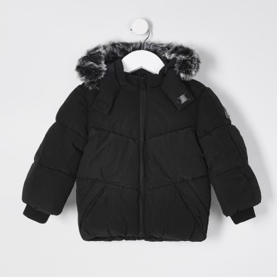 baby boy fur hood jacket