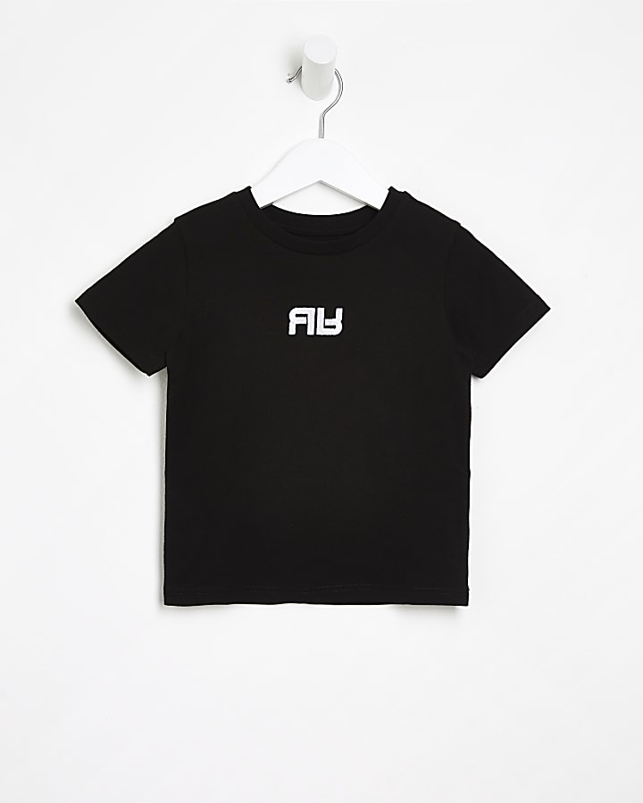 Mini boys black RR t-shirt