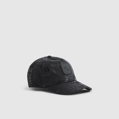 Mini Boys Black RVR Monogram Cap