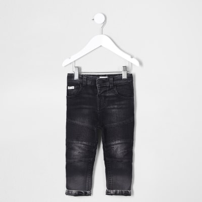 Mini boys black Sid biker jeans