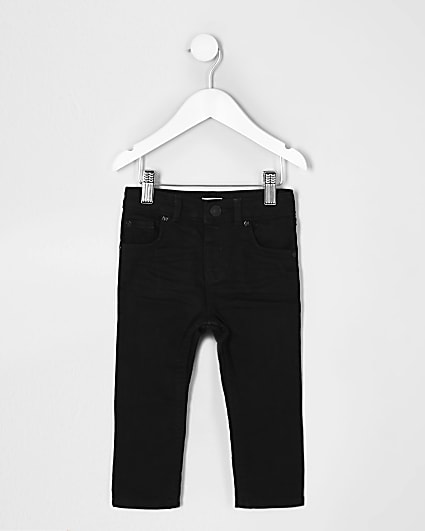 Mini boys black skinny jeans