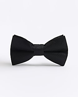 Mini boys black smart bow tie