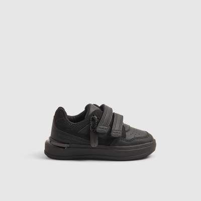 Mini Boys Black Tag Detail Trainers