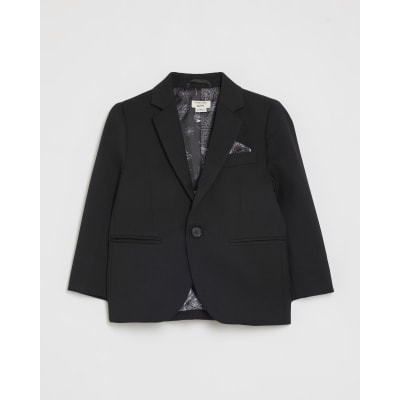 Mini Boys Black Tailored Suit Jacket