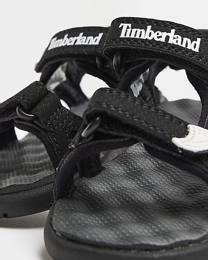 Mini boys Black Timberland Sandals