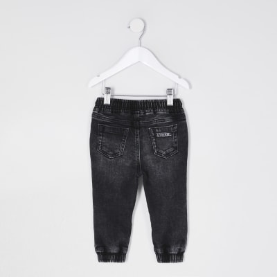 boys black jogger jeans