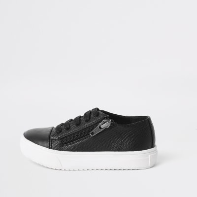 black trainers with zip
