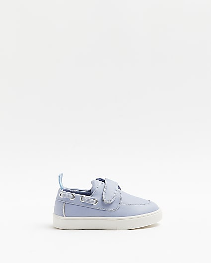 Mini boys blue boat shoes