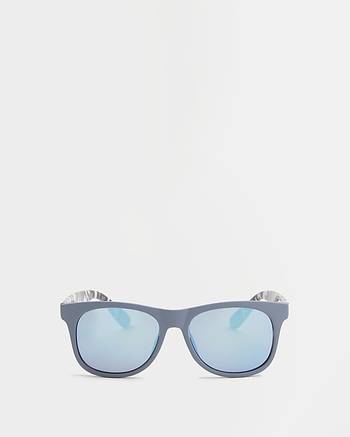 Mini boys blue camo print arm sunglasses
