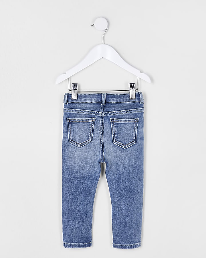 Mini boys blue comfort skinny fit jeans