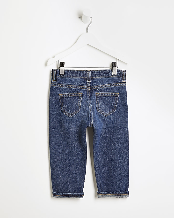 Mini boys blue Limited Edition ripped jeans