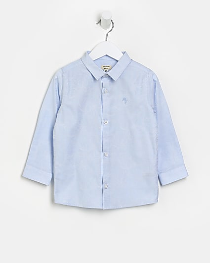 Mini boys Blue Maison Riviera Shirt