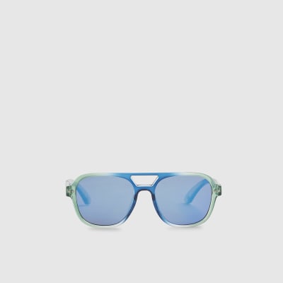 Mini Boys Blue Ombre Aviator Sunglasses