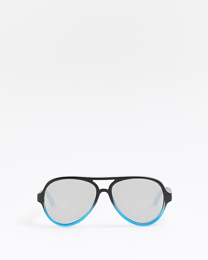 Mini boys blue ombre aviator sunglasses