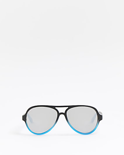 Mini boys blue ombre aviator sunglasses