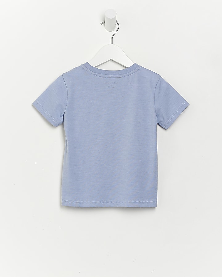 Mini boys blue RI branded t-shirt