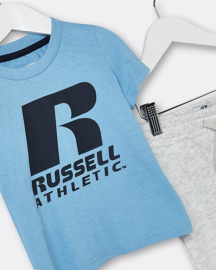 Mini boys blue Russell Athletic jogger set