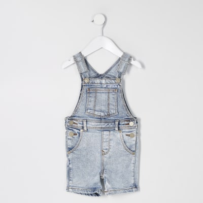 river island denim dungaree dress