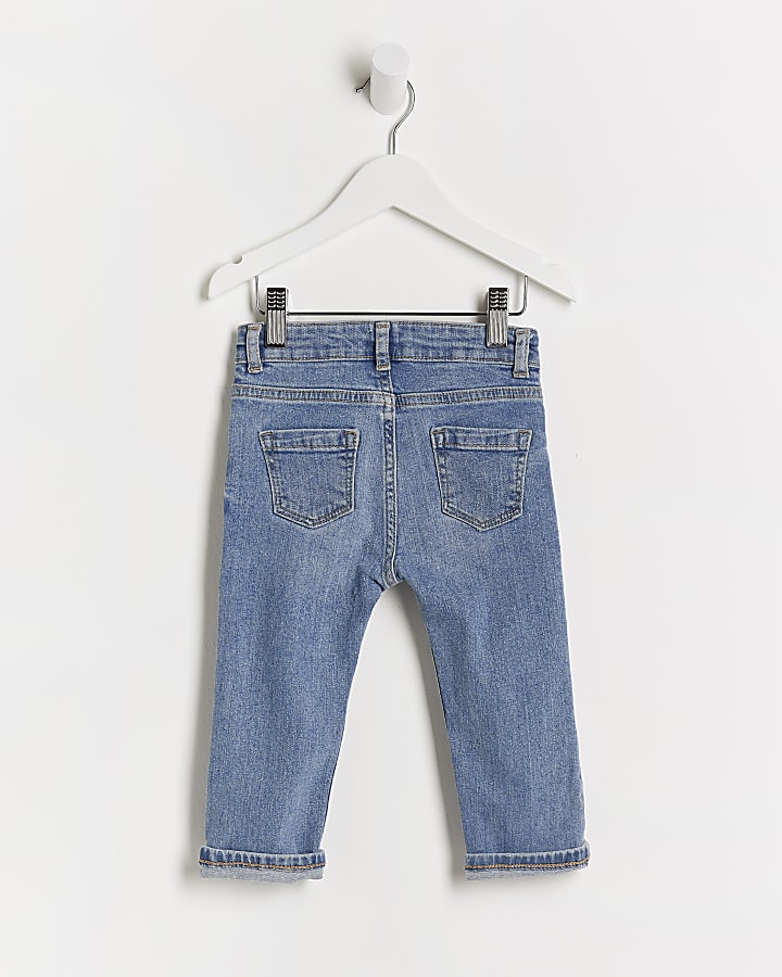 Mini boys blue slim fit jeans