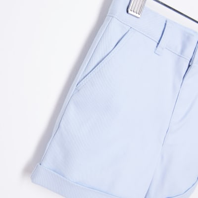 Mini Boys blue Stretch Chino Shorts